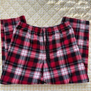 Red and Black Plaid Pajama Pants XL